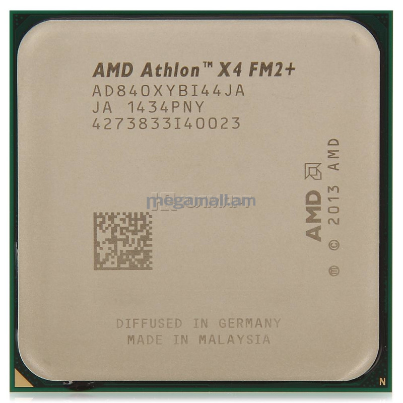 AMD Athlon X4 840, 3.10ГГц, 4 ядра, 4МБ, Socket FM2+, OEM, AD840XYBI44JA