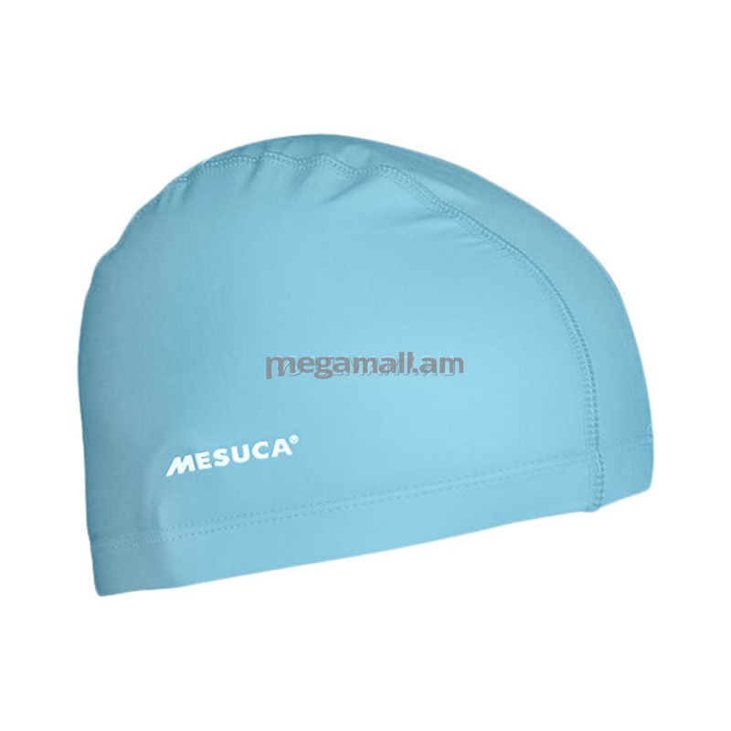 Шапочка для плавания MESUCA MEA, прорезиненная ткань, голубой