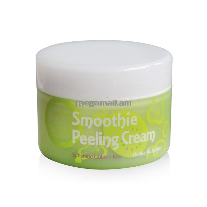 пилинг-крем для лица Holika Holika Smoothie Peeling Cream Sunshine  Golden Kiwi Смузи Пилинг Киви, 75 мл, отшелушивающий [20017201] [8806334334178]