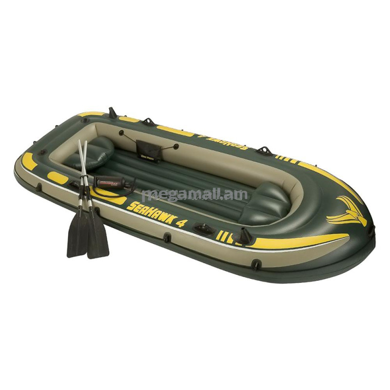 Лодка надувная Intex Seahawk-400 Set (68351), насос, весла