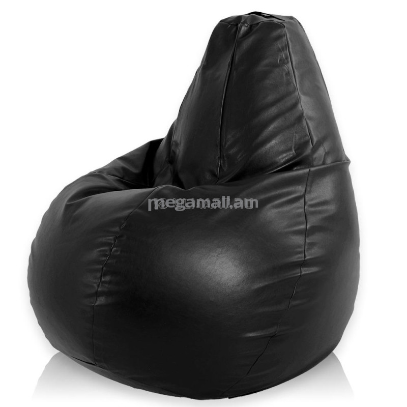 Кресло-мешок Pufmix Премиум, кож. зам., цвет черный, 1043 (4603727035858)