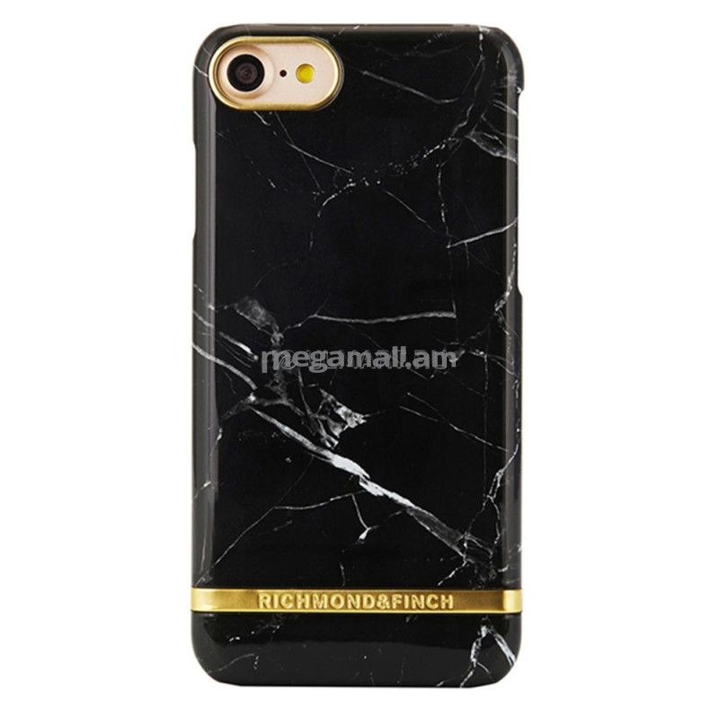 Apple iPhone 7 / 8, крышка, Richmond & Finch Black marble, черный