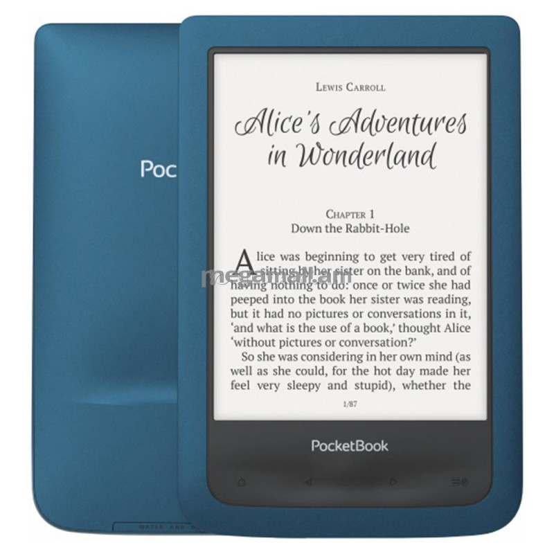 PocketBook 641 8Gb (Aqua2), лазурно-голубая