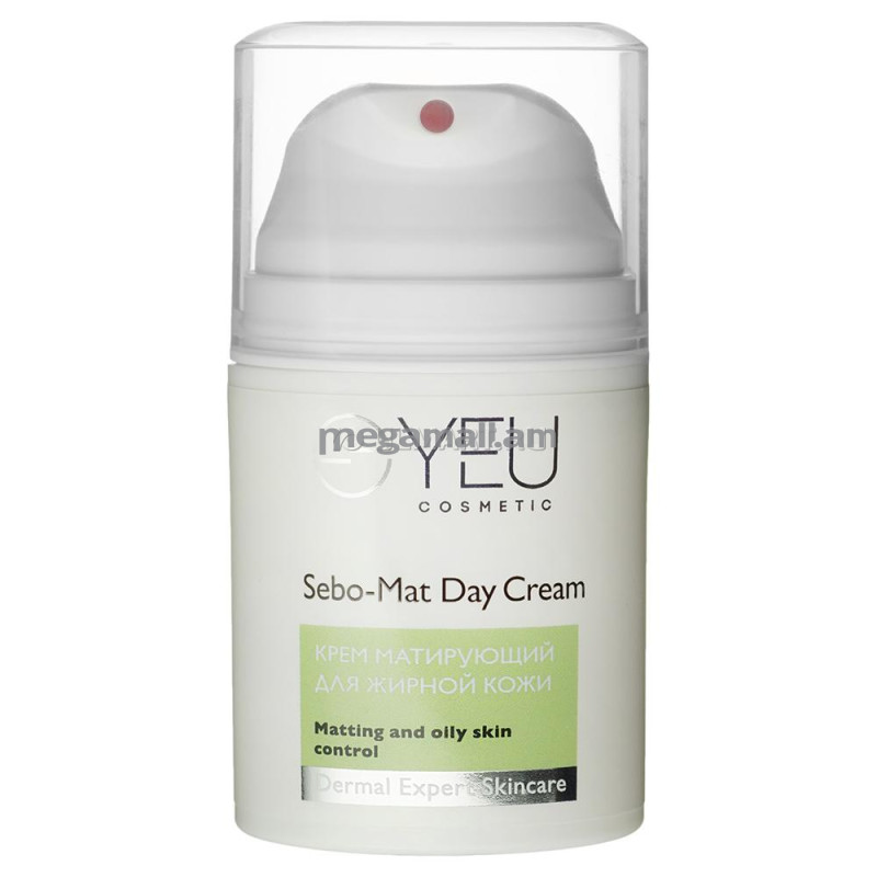 крем для лица YEU Sebo-Mat Day Cream, 50 мл, матирующий, для жирной кожи [422] [4627125630118]