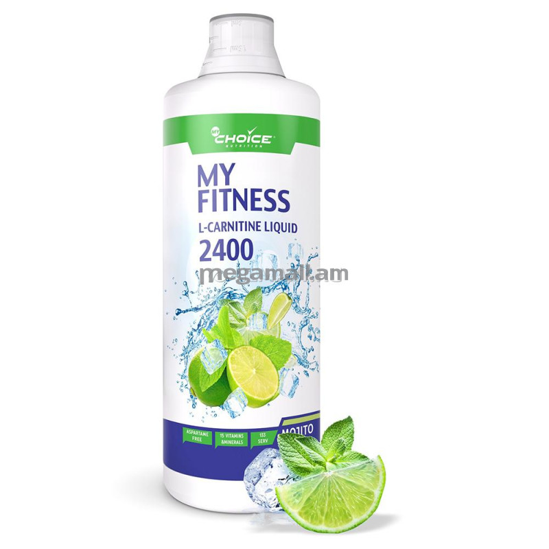 Жиросжигатель MyChoice My Fitness L-carnitine liquid 2400 (лимон-лайм) 1 л
