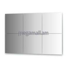 Упаковка 6 шт зеркальной плитки EVOFORM BY 1509 с фацетом 10 мм, форма плитки квадрат 40х40 см
