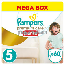 Трусики-подгузники Pampers Premium Care Pants 5 (12-18 кг), 60 шт