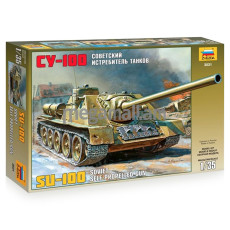 3531 ЗВЕЗДА Сборная модель 1:35 Советский истребитель танков СУ-100