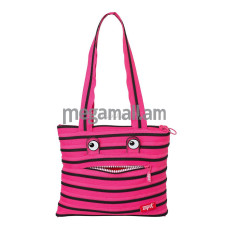 Zipit Сумка Monster Tote/Beach Bag - Pink Begonia with Black Teeth (ZBZM-2)