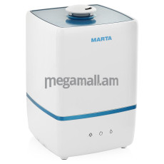 увлажнитель воздуха MARTA MT-2668, белый/голубой, 5 л, ионизация