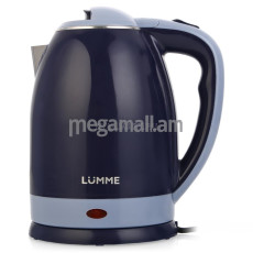 чайник Lumme LU-159, 2 л, металл/пластик, голубой топаз, двойные стенки