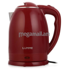 чайник Lumme LU-159, 2 л, металл/пластик, красный гранат, двойные стенки
