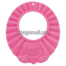 Ободок Canpol babies защитный для мытья волос, 0+, цвет: розовый