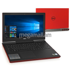 ноутбук Dell Inspiron 7567, 7567-9330, 15.6" (1920x1080), 8GB, 1000GB SSHD, Intel Core i5-7300HQ, 4GB NVIDIA GeForce GTX1050, LAN, WiFi, BT, Win10, red, красный