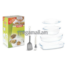 Набор посуды Pyrex 6 предметов: формы для запекания, лопатка, кисть (912S756OK)