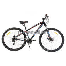 Велосипед Meratti Protus Uno 29 (2017), колеса 29, рама 17, скоростей 24, черный/голубой, 342929