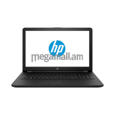 ноутбук HP 15-bw027ur, 2BT48EA, 15.6" (1366x768), 4GB, 500GB, AMD E2-9000e, AMD Radeon R2, LAN, WiFi, BT, Win10, black, черный