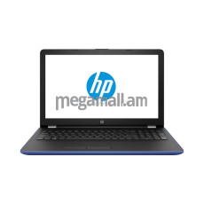 ноутбук HP 15-bs058ur, 1VH56EA, 15.6" (1366x768), 4GB, 500GB, Intel Core i3-6006U, Intel HD Graphics, LAN, WiFi, BT, Win10, blue, синий