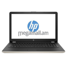 ноутбук HP 15-bs055ur, 1VH53EA, 15.6" (1366x768), 4GB, 500GB, Intel Core i3-6006U, Intel HD Graphics, LAN, WiFi, BT, Win10, gold, золотистый