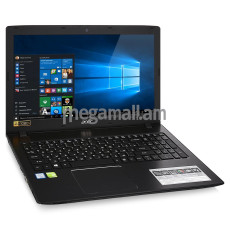 ноутбук Acer Aspire E5-575G-39MR, NX.GDWER.092, 15.6" (1920x1080), 6GB, 1000GB, Intel Core i3-6006U, 2GB NVIDIA GeForce 940MX, DVD±RW DL, LAN, WiFi, BT, Win10, black, черный