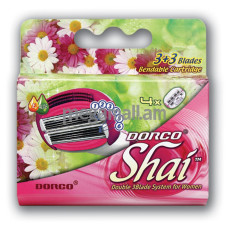 кассеты для бритья Dorco Shai 3+3, 4 шт [851227] [8801038565064]