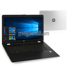 ноутбук HP 17-bs031ur, 2CT42EA, 17.3" (1920x1080), 6GB, 1000GB, Intel Core i3-7100U, Intel HD Graphics, DVD±RW DL, LAN, WiFi, BT, Win10, silver, серебристый