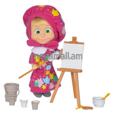 Кукла Simba Маша в одежде художницы с набором для рисования, 12 см (9302047)