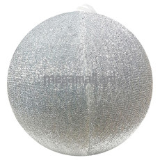 SHLights Шар из ткани с блестками, в основе надувной мяч, 80 см, серебристый (Q80S)