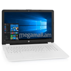 ноутбук HP 15-bw593ur, 2PW82EA, 15.6" (1920x1080), 4GB, 500GB, AMD E2-9000e, AMD Radeon R2, LAN, WiFi, BT, Win10, white, белый
