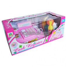 Касса игровая Shantou Gepai Мои покупки с набором продуктов, 20 предметов, свет, звук (LS820A3)