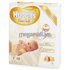 Подгузники Huggies Elite Soft 2 (3-6 кг), 88 шт