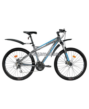 Велосипед FORWARD QUADRO 3.0 disc (2015), колеса 26, рама 17, 24 скорости, серый матовый (RBKW4M66Q076)