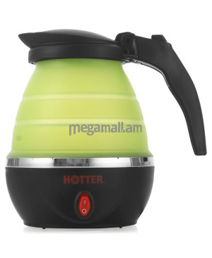 чайник Hotter НХ-010, 0,8 л, металл/пластик, складной, зеленый