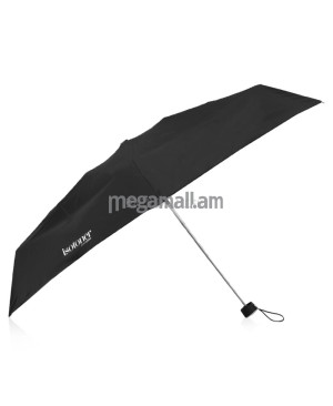 зонт женский Isotoner, 5 сложений, механический, цвет черный [09137-1] [3231760349086]