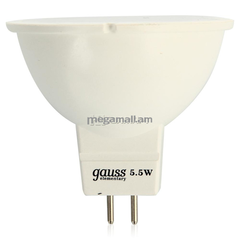 Лампа Gauss Elementary светодиодная MR16 5,5Вт GU5.3 AC220-240V 2700K 430Лм
