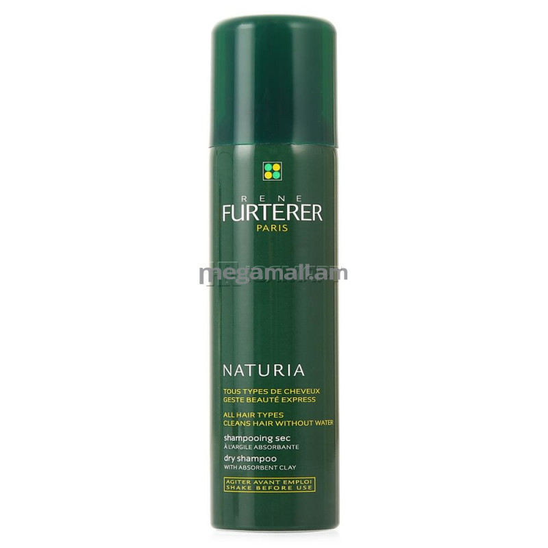 сухой шампунь для волос Rene Furterer Naturia Dry shampoo with Absorbent Argilla, 150 мл [638664] [3282779073578]