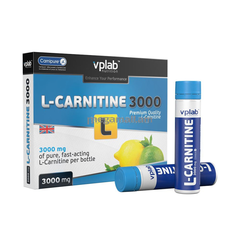 Карнитин (L-карнитин) VP Laboratory L-Carnitine (цитрус) 7х25 мл