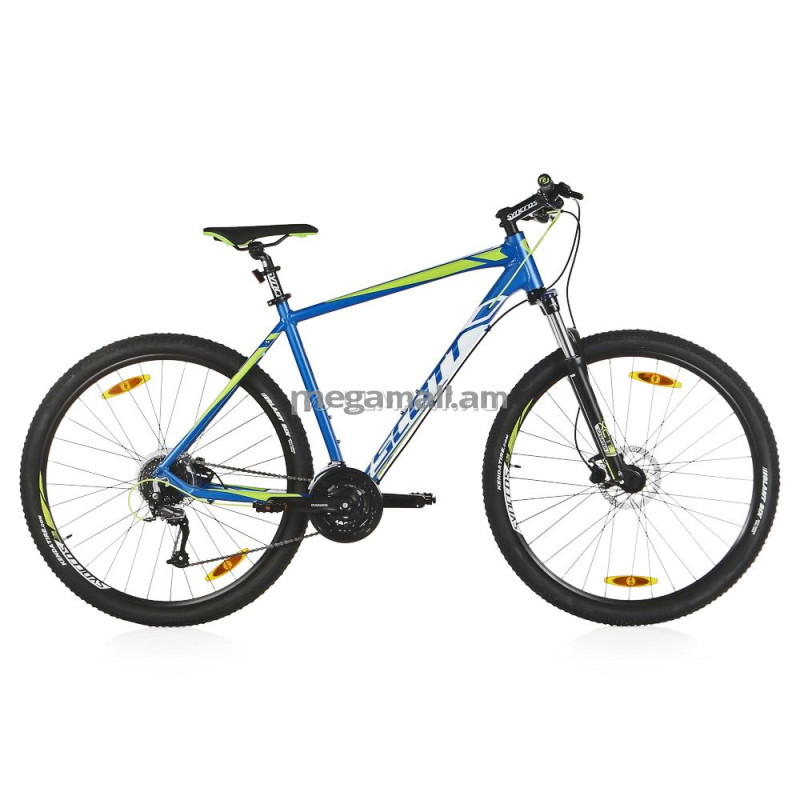 Велосипед Scott Aspect 950 (2016), колеса 29", рама 22.4", голубой/белый/зеленый