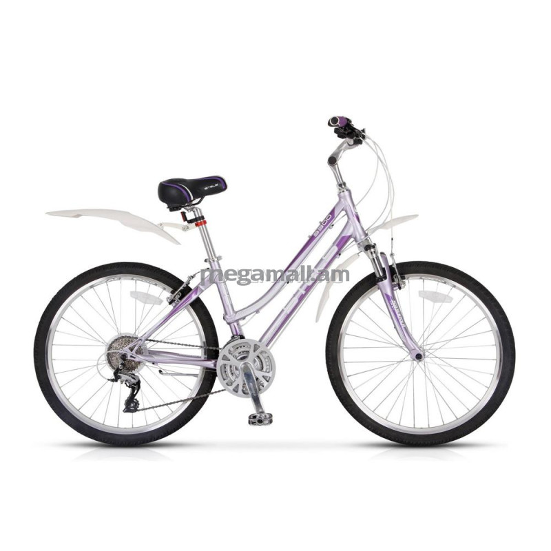 Велосипед Stels Miss 9300 V 26 (2015) колеса 26", рама 15.7", пурпурный/фиолетовый