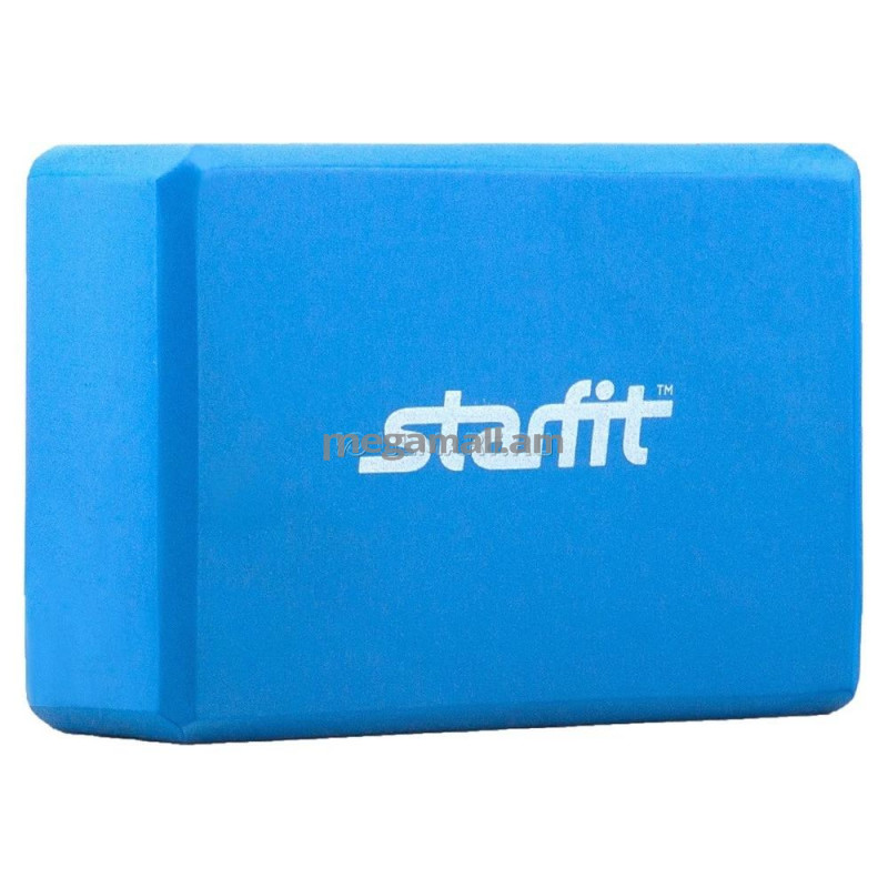 Блок для йоги STARFIT FA-101 PVC, синий , 4670017713758