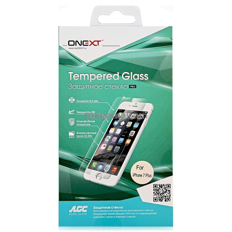 Защитное стекло, iPhone 7 Plus, прозрачное, Onext