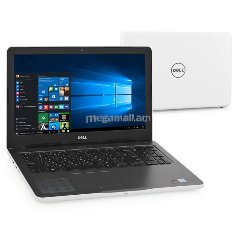 ноутбук Dell Inspiron 5567, 5567-3270, 15.6" (1920x1080), 8GB, 1000GB, Intel Core i5-7200U, 4GB AMD Radeon R7 M445, DVD±RW DL, LAN, WiFi, BT, Win10, white, белый