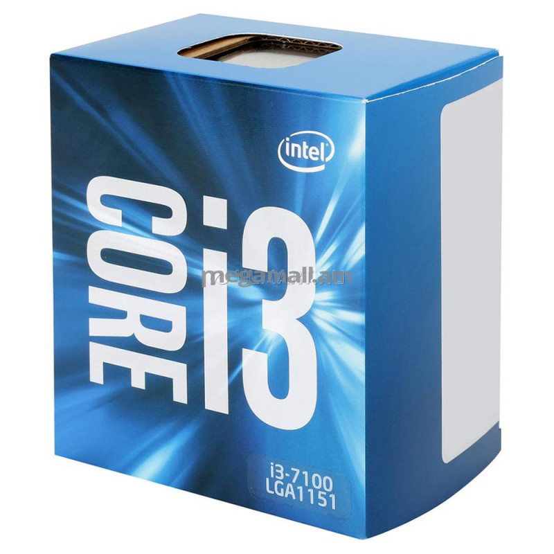 Intel Core i3-7100, 3.90ГГц, 2 ядра, 3МБ, LGA1151, BOX, BX80677I37100