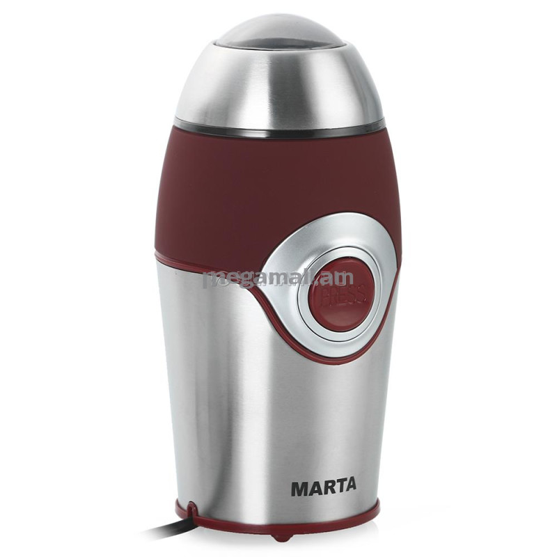 кофемолка Marta MT-2167, 200 Вт, 50 г, красный гранат