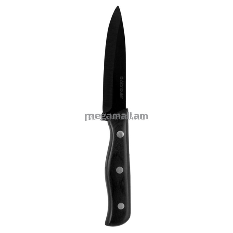 Нож керамический Attribute Mirrorline, 10см черный (AKD510 / 4607183814125)