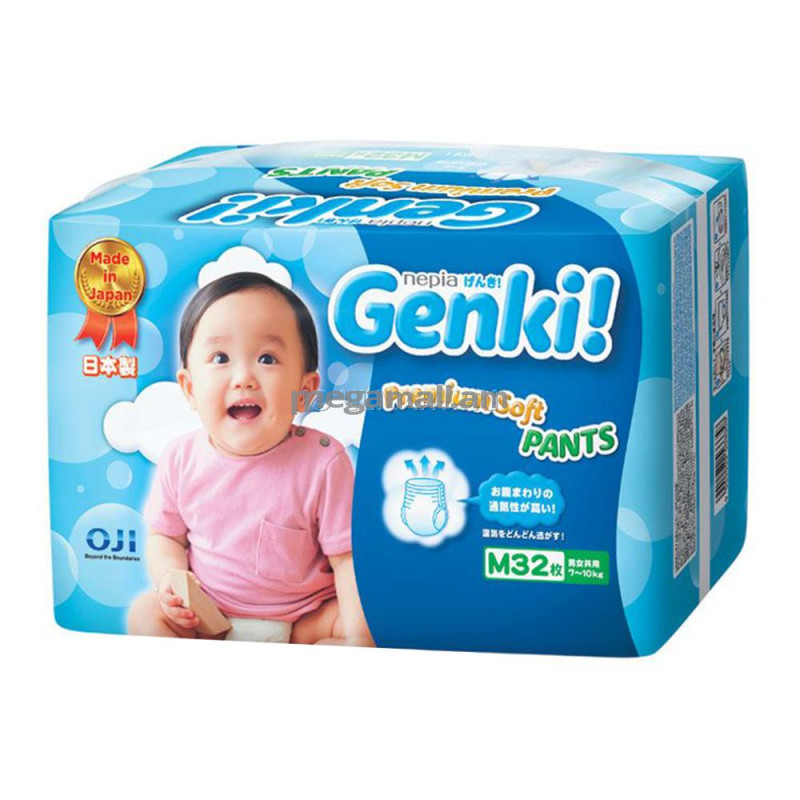 Трусики-подгузники Genki! M (7-10 кг), 32 шт