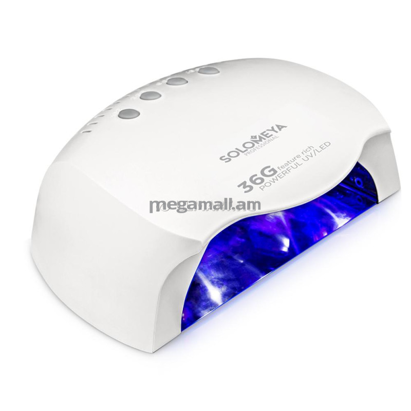 лампа LED/UV для гелевого маникюра Solomeya Professional Feature Rich 36G, 36 Вт, белая [15-014] [5060504720038]