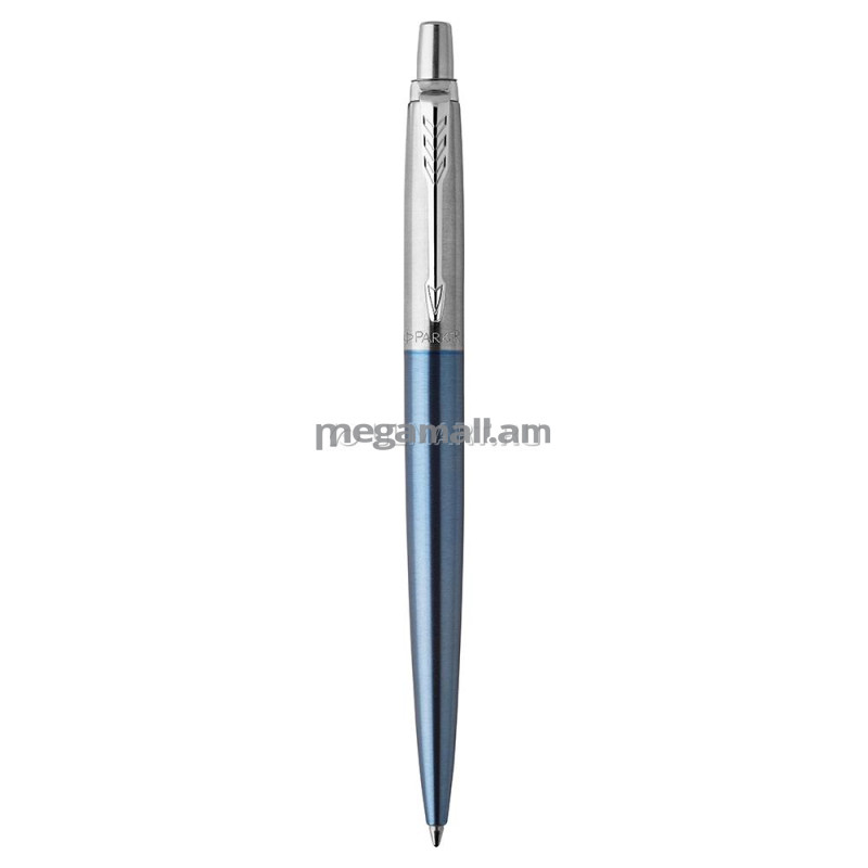 ручка шариковая Parker "Jotter Core Waterloo Blue CT", 1 мм, синяя, корпус синий/хром, нажимной механизм, подарочная упаковка [1953191]