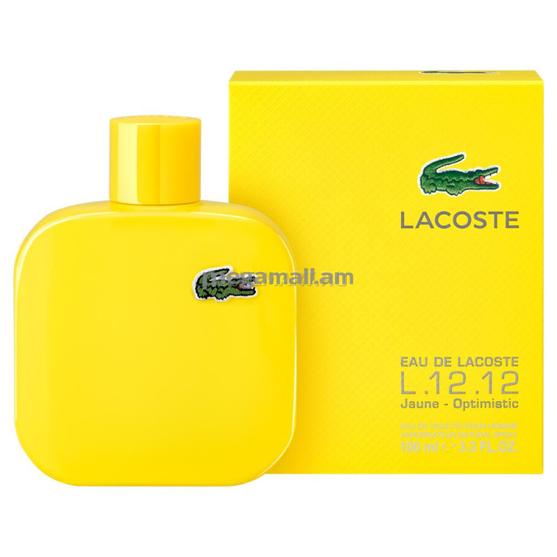 туалетная вода Lacoste Eau De Lacoste L.12.12 Jaune, 100 мл, мужская [798153] [737052866888]