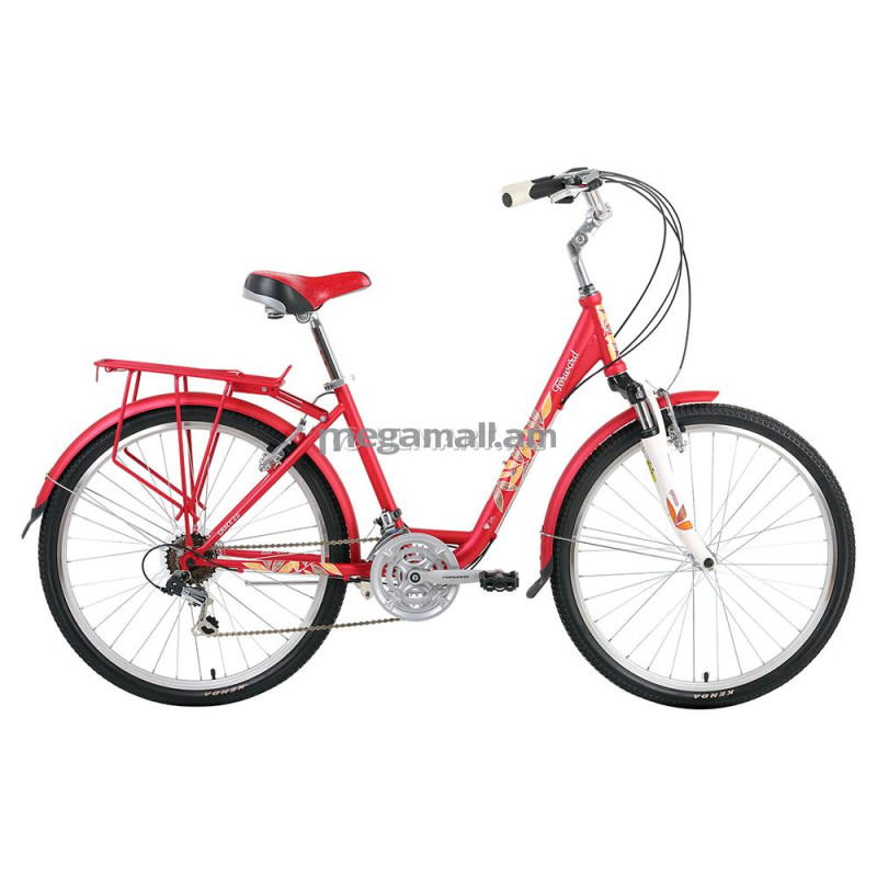 Велосипед FORWARD GRACE 2.0 (2015-2016), колеса 26", 21 скорость, рама 17", красный мат. (RBKW68N6Q003)